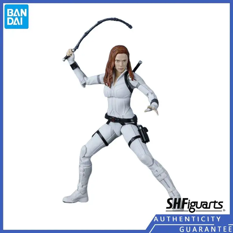 

[In stock] Bandai S.H.Figuarts Black Widow Snow Suit Marvel PVC Anime Peripherals Figure Action Collectible Model Toys Ornament