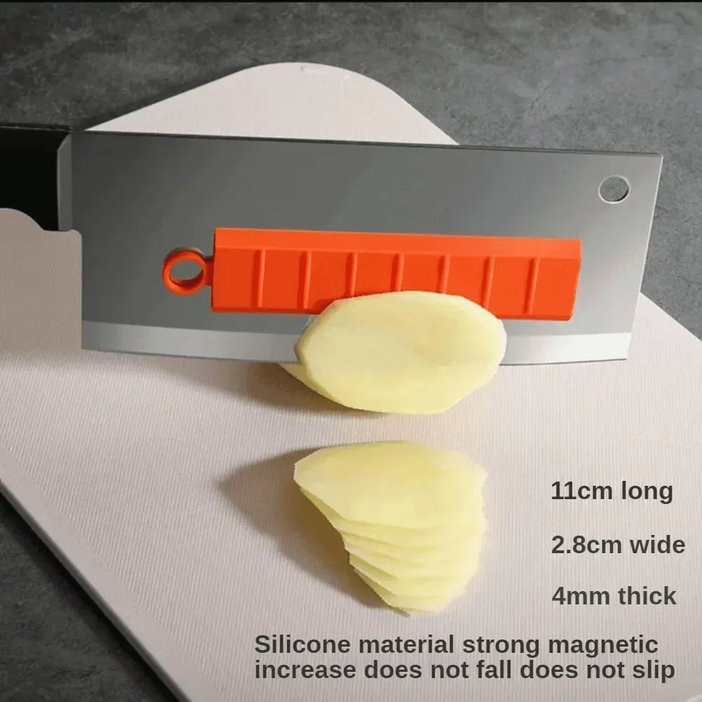 Silicone Vegetable Cutter Non-Stick Cutting Slicer Magnetic Design Cooking Tool Kitchen Accessorie