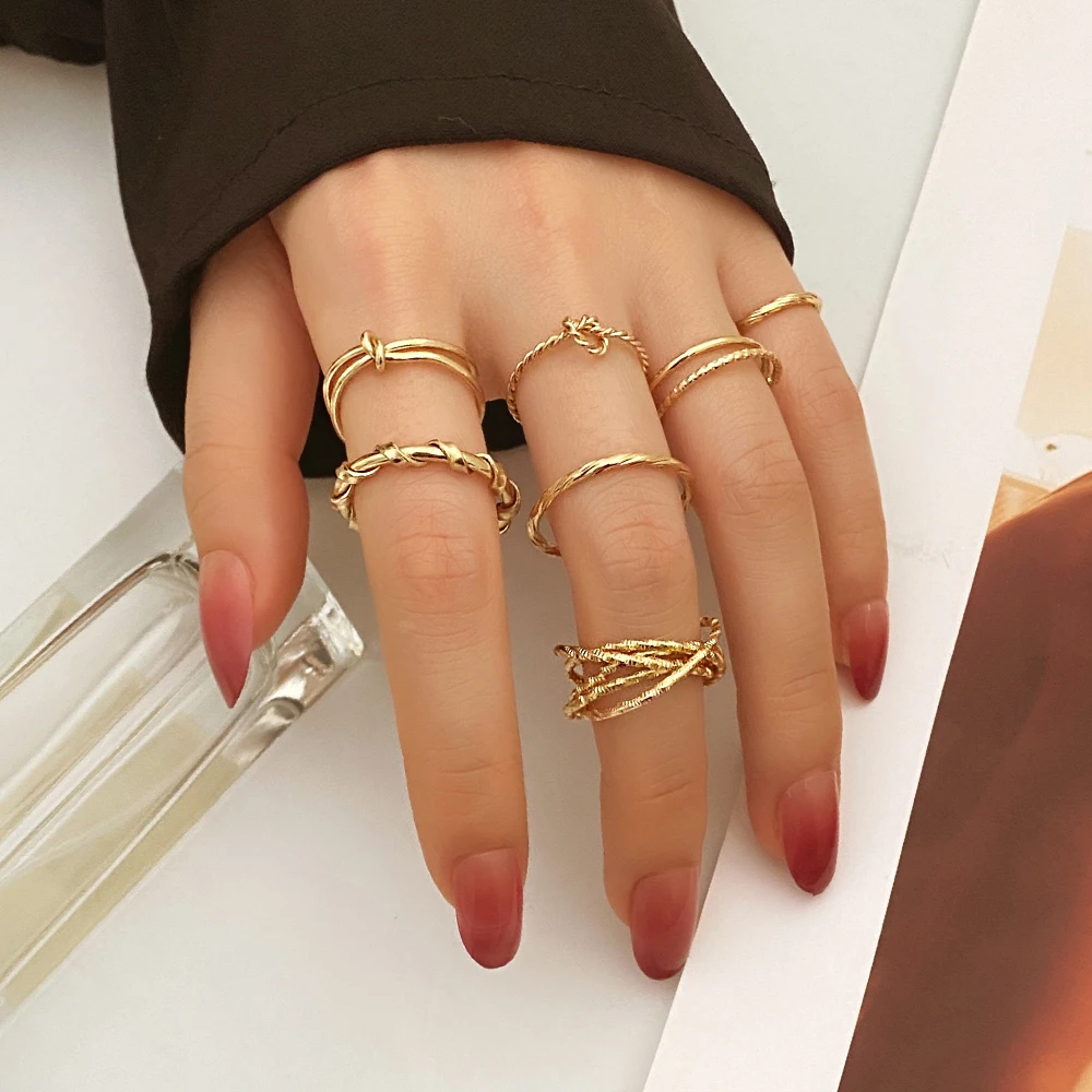 Buy Charmz 4-Piece Embellished Finger Ring Set Online for Girls |  Centrepoint Bahrain