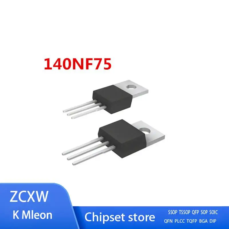 

10 шт./партия STP140NF75 P140NF75 140NF75 TO-220 140A 75V