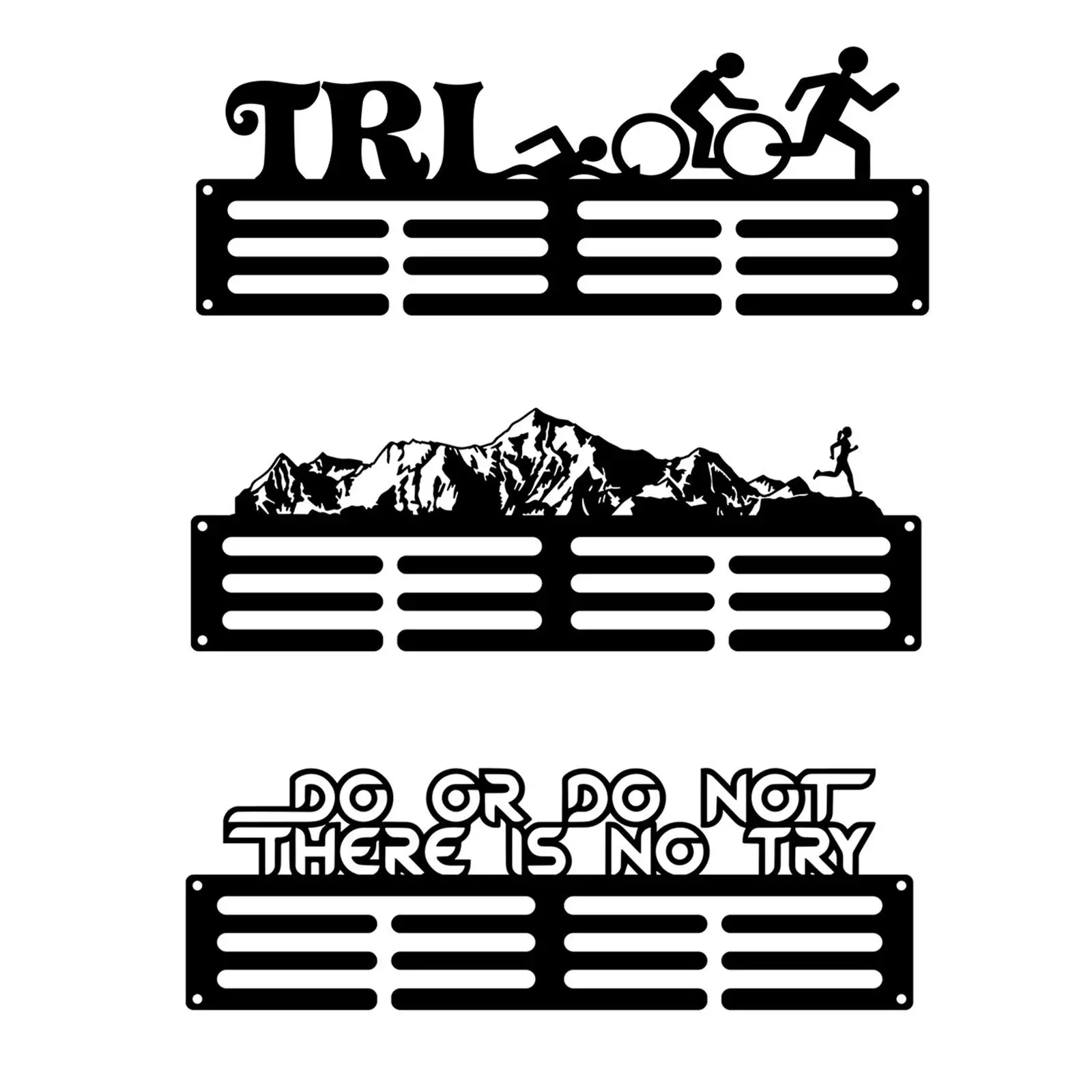 Medals Display Hanger Running Soccer Marathon Race Iron Soccer Medals Holder Rack Award Ribbon Organizer