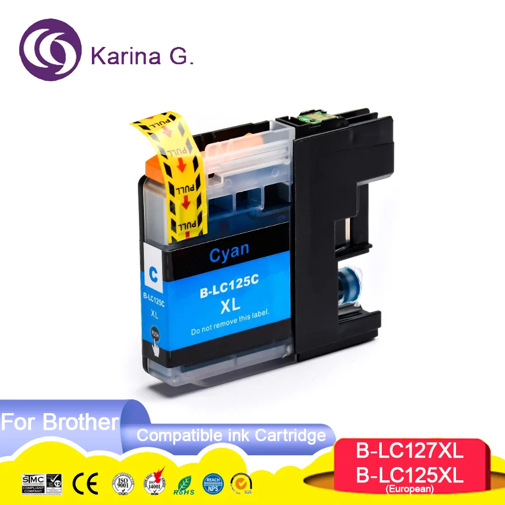 LC127 LC125 Premium Color Compatible Ink Cartridge for MFC-J4410DW/J4510DW/J461
