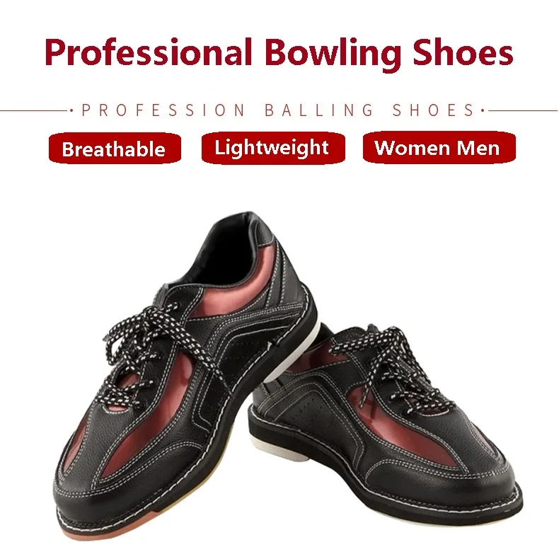 Originální kůže bowlingové boty pro ženy muži práva ruka skidprood bowlingové boty unisex volný čas prodyšné atletický tenisky 35-46