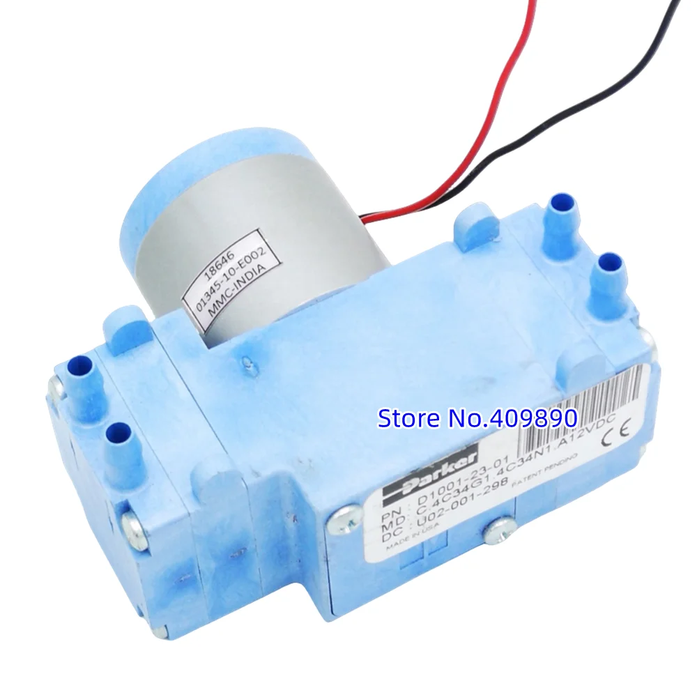 Parker DC 12V D1001-23-01 Mini Brushless Vacuum Pump Small Diaphragm Pump Micro Dual Head Vacuum Air Medical