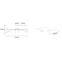 Сверхлегкая новая оправа для очков из чистого титана, оптическая оправа с защитой от синего света, очки по рецепту для мужчин по индивидуальному заказу — изображение 5