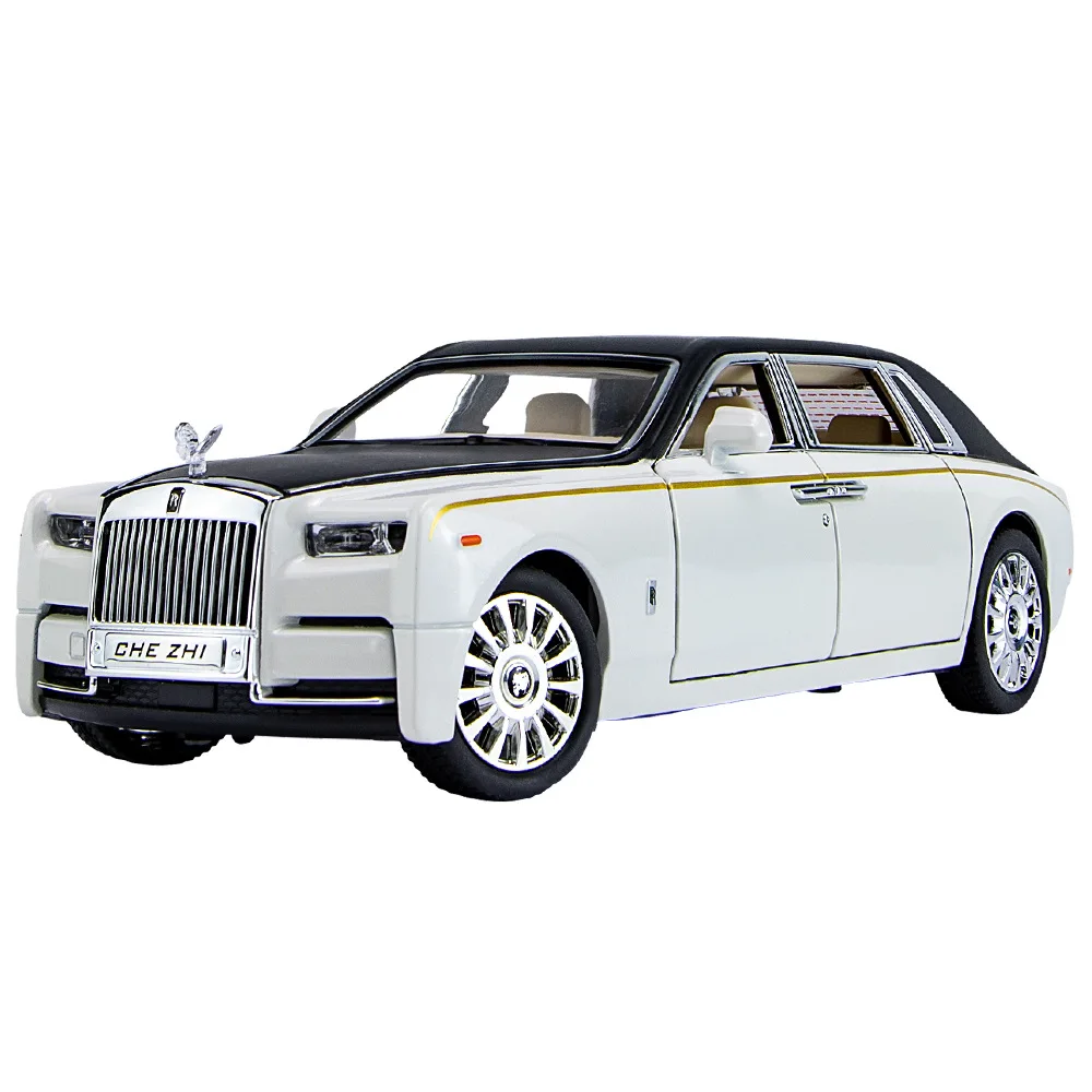 1:24 Rolls Royce Phantom Mansory Alloy Car Diecasts & Toy Vehicles Car Model Sound and light Pull back Car Toys For Kids Gifts 2