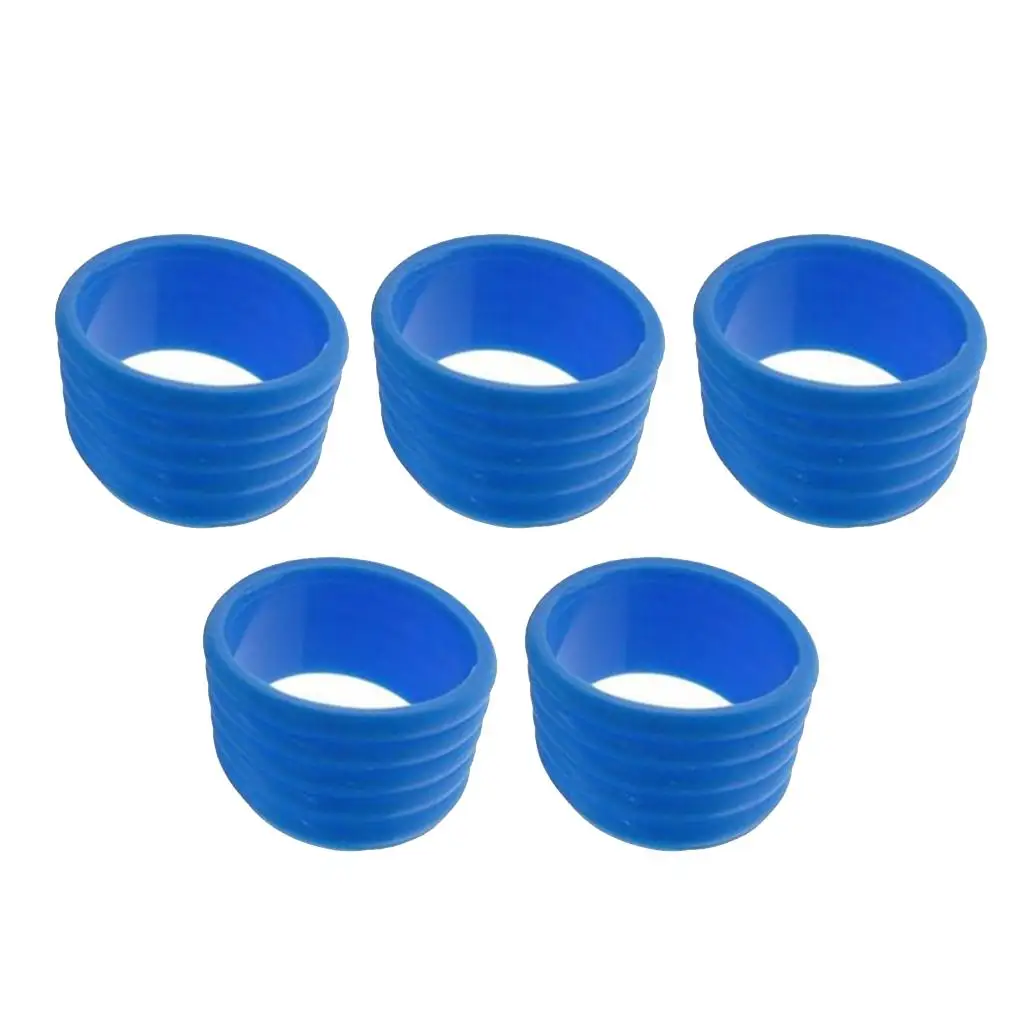 Set of 5 Tennis Racquet Grip Ring Sweat Absorbing Silicone Handle Fix Ring tennis accessories