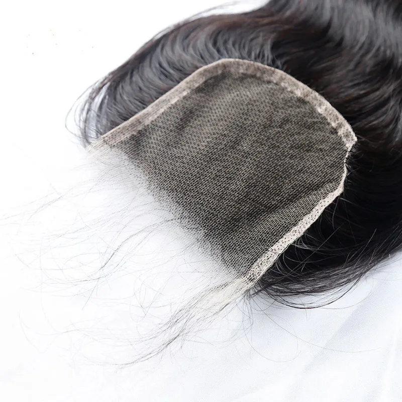 Deep Wave 4x4 Lace Closure Human Hair Pre-Plucked Natural Color Brazilian Virgin Hair Transparent Lace Closure For Women