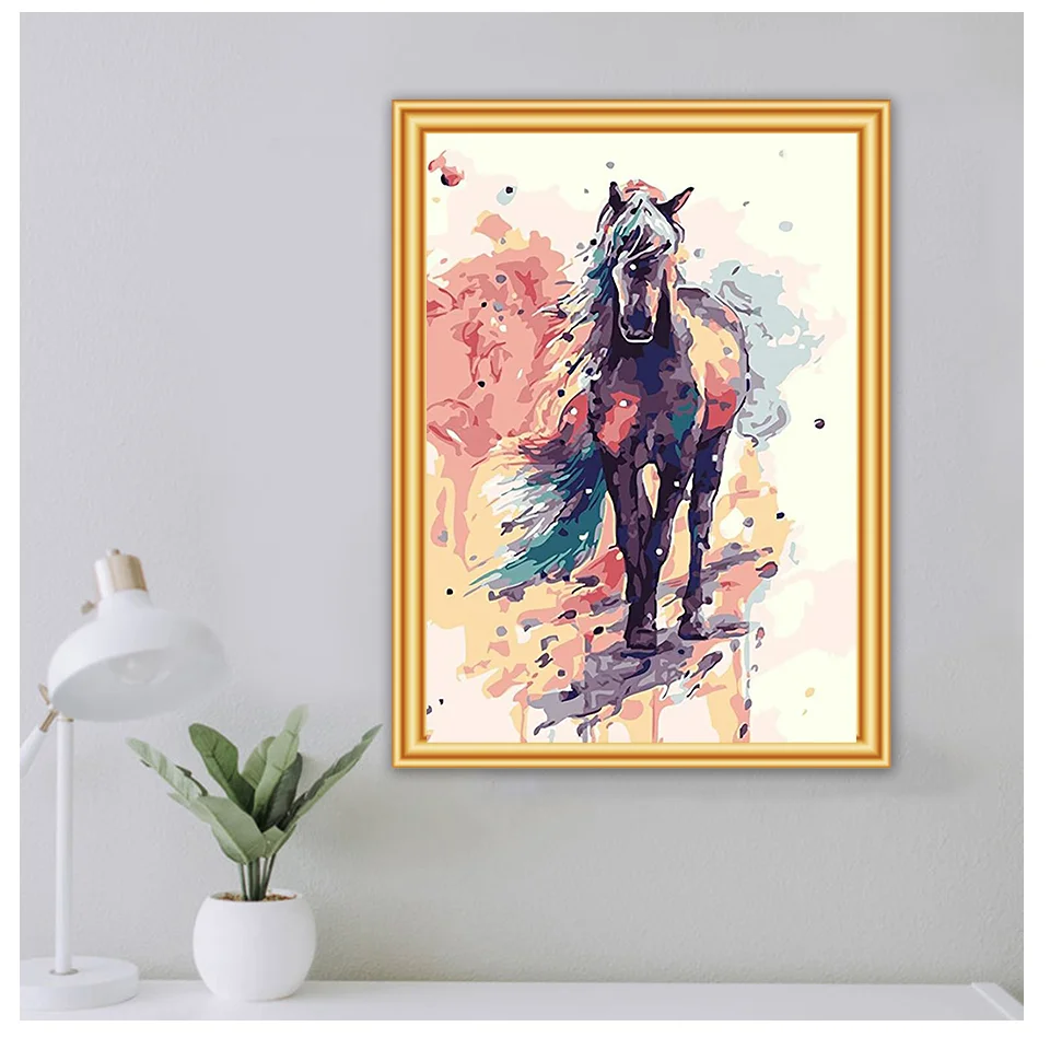 5D DIY Landscape Diamond Painting Cartoon Animal Deer Horse Elephant Diamond Embroidery Mosaic Rhinestone Pictures Home Decor diy fashion diamond painting