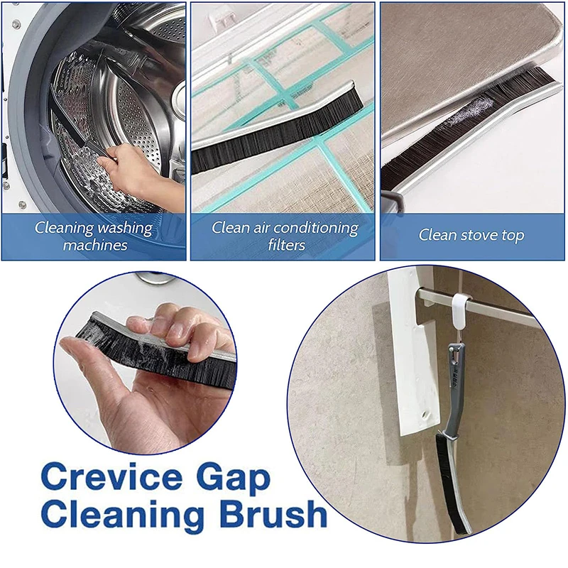 Hard Bristle Recess Crevice Cleaning Brush Household Tools Gap Cleaning  Brush US