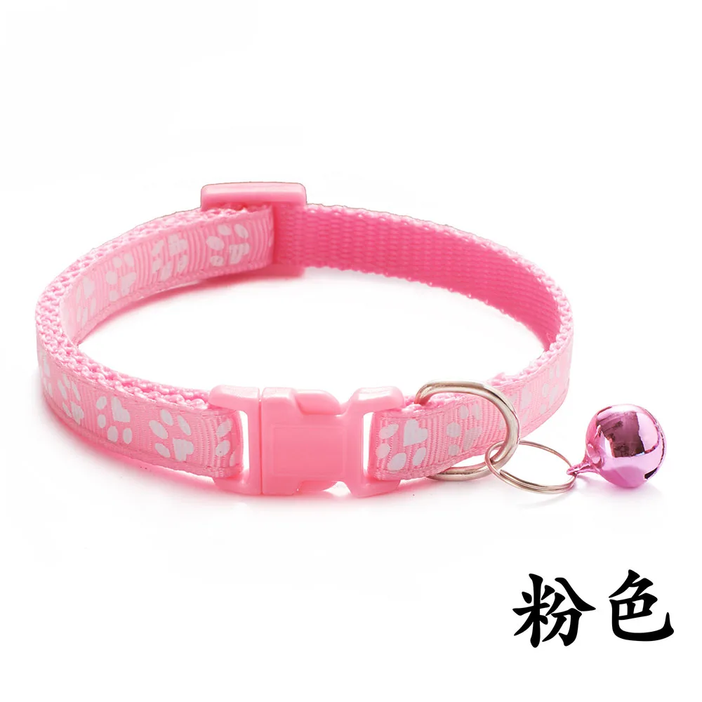 Title 11, Multi-color Adjustable Cat Pet Collar Cute Paw ...