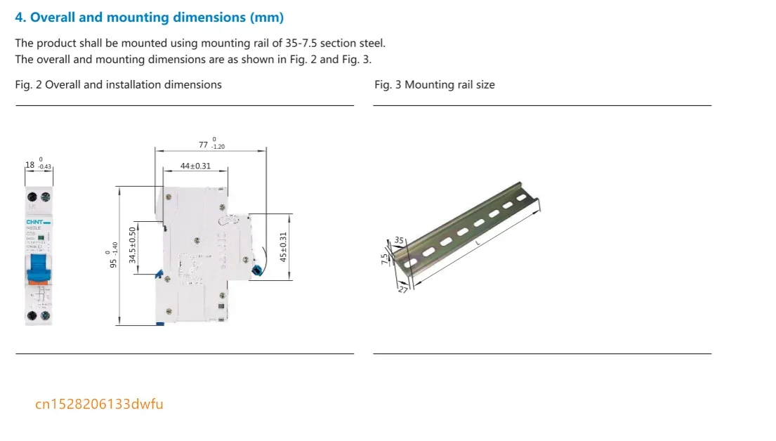 Interruttore Differenziale Chint NB2LE-C20 - 20A Curva C - 1P+N Tipo AC