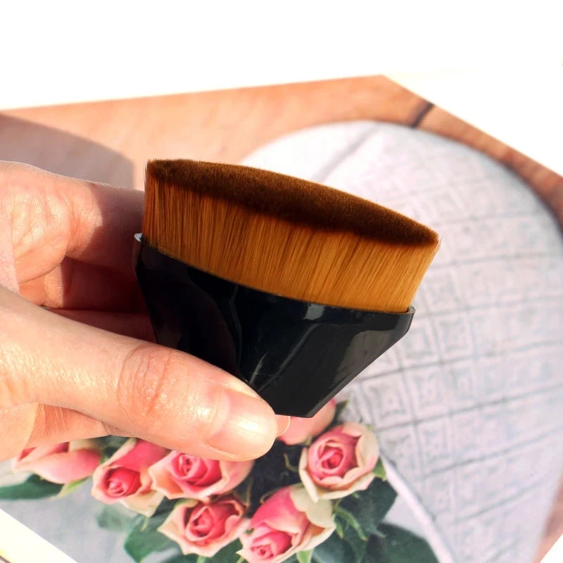 Hexagon Makeup Brushes Short Handle Foundation Makeup Brush Liquid BB