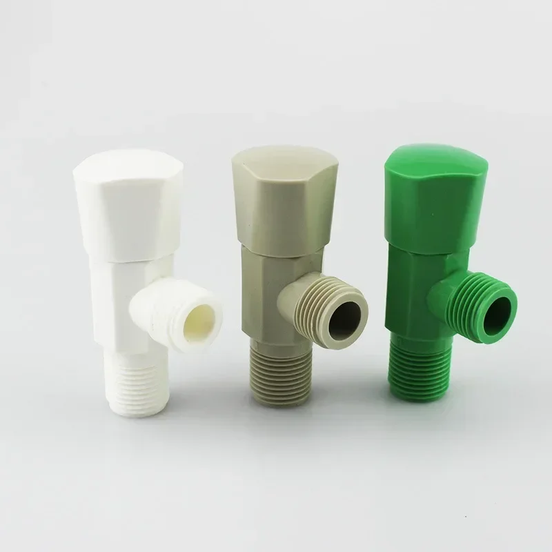 Faucet Valve Plastic Angle Valve Water Stop Toilet G1/2 Filling On-off Bathroom Kitchen Tap Replacement Accessories