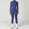 2/3/4PCS Yoga Set Gym Clothes Sportswear Seamless Yoga Suits For Women Fitness Long Sleeved Tracksuits Sports Bra Gym Leggings 5
