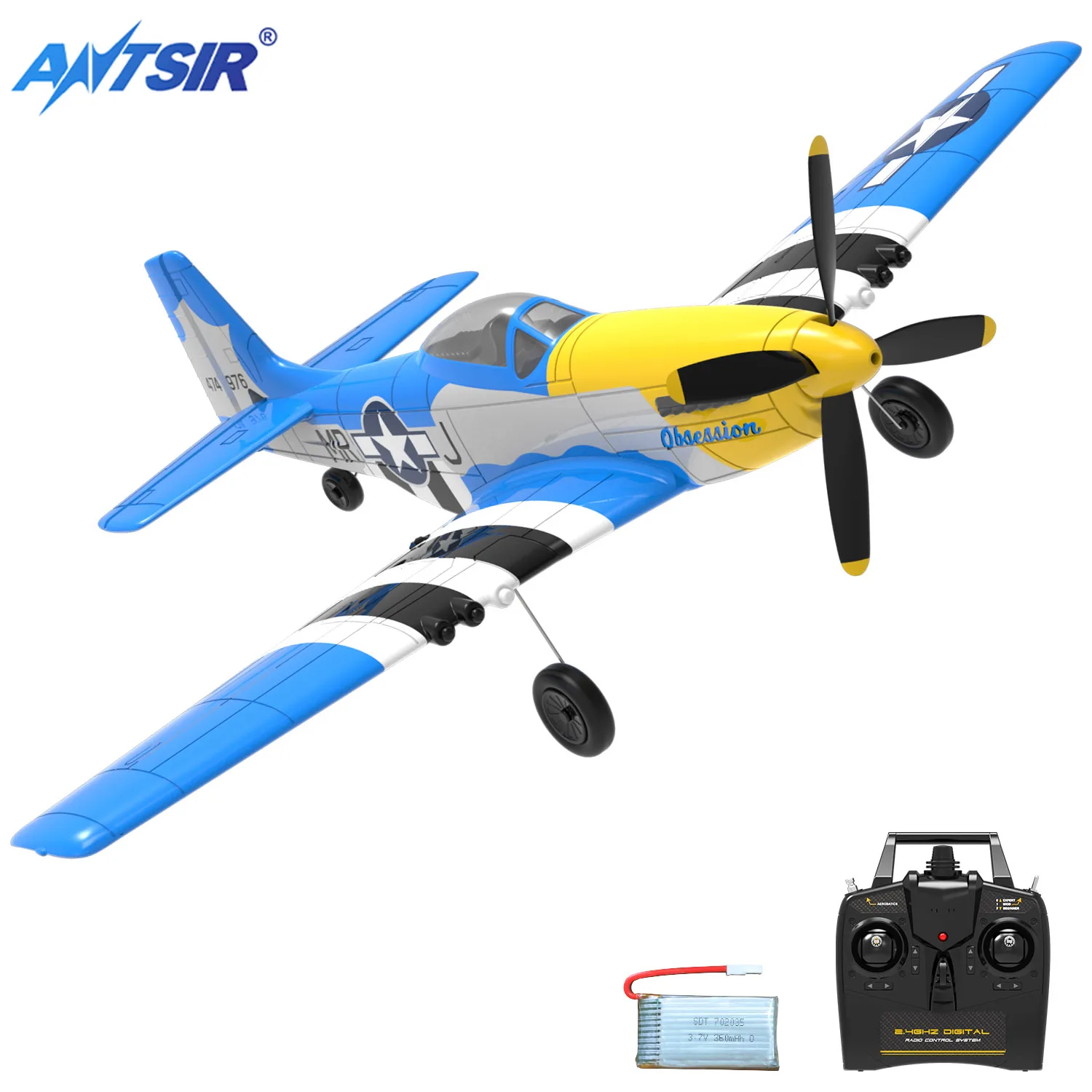 Avión Teledirigido F22 2.4GHz Con Giroscopio De 6 Ejes – Modelo RTF Para Principiantes Con Luces LED