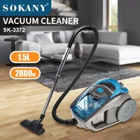Houselin 2800W Bag Can Vacuum Cleaner, Corded Vacuum Cleaner, 1.5 Litre Capacity, Wet & Dry, Aluminium Telescopic Pole 1