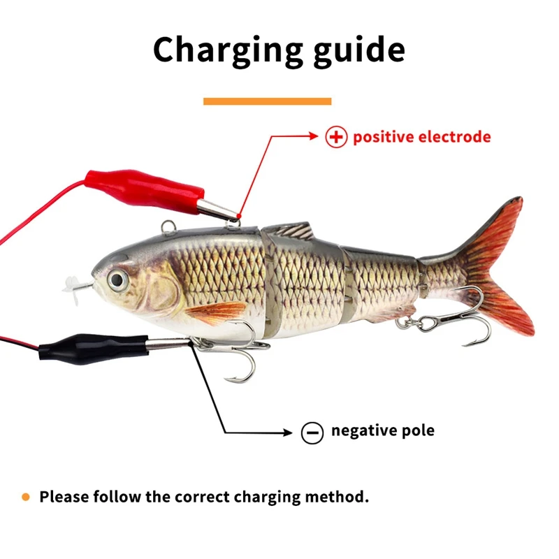 Robotic Fishing Lures Free Self Swimming Bait Lures Electronic Bait Lure  Multi-Joint Bait Artificial Fish Automatic Fishing Lure
