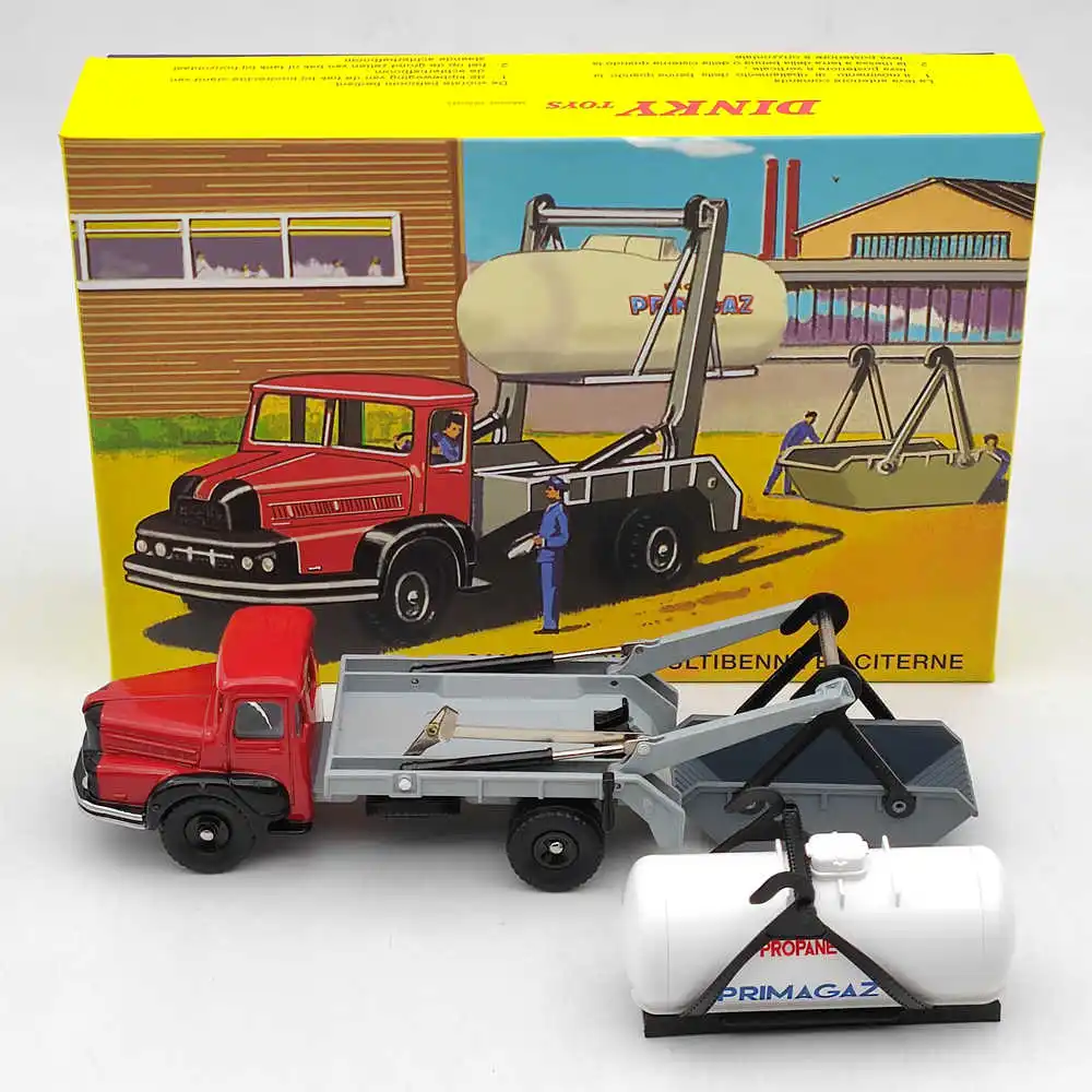 Atlas Dinky 805 Truck Unic Multibenne Marcadillac And Tank Primagaz Diecast Toys 1:43