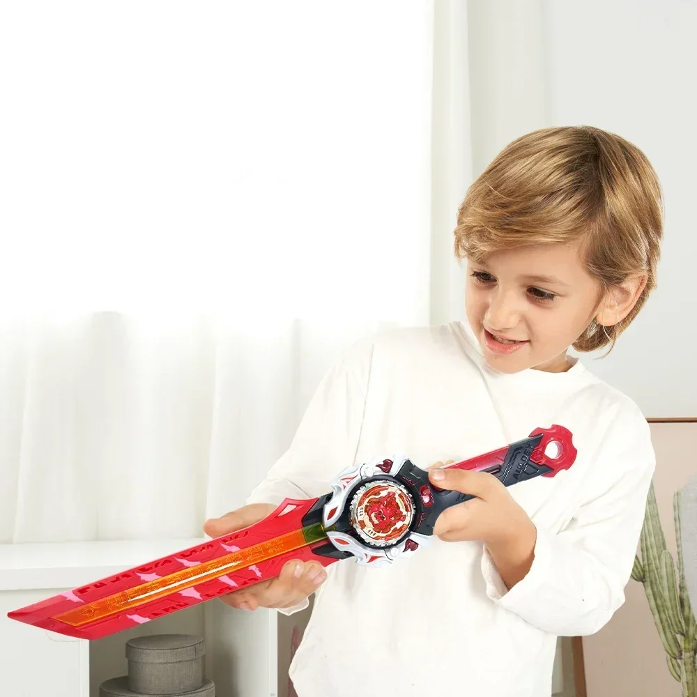Infinity Nado 6 Proskill Pack Blazing War Bear Glowing Spinning Top Sword Launcher with Optional Rotation Direction Kid Toy spinning top toy battle top toy battle tops