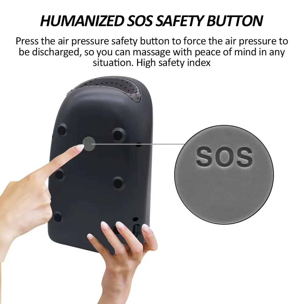 Smart Electric Hand Massage Device Air Compression Heated Palm Finger Massager Spa Relax Pain Relief