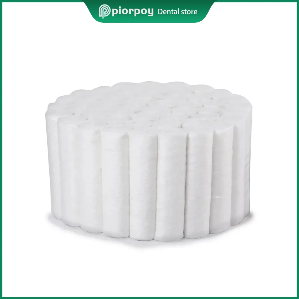 PIORPOY50PcsDentalCottonWoolRollDisposableMedicalConsumable
