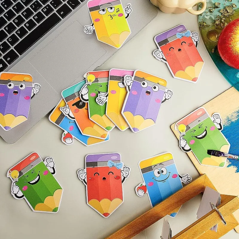 New-Cute-Cartoon-Pencil-Shaped-Sticky-Note-Children-s-Handbook-Cartoon ...