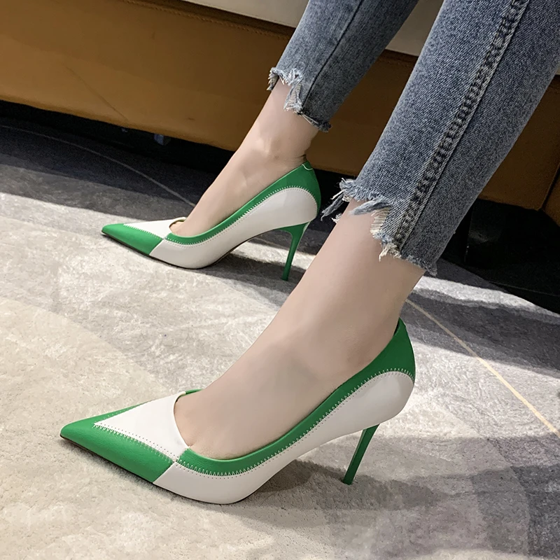Comfortable High Heel Shoes for Women's 2023New Spring and Autumn Fine