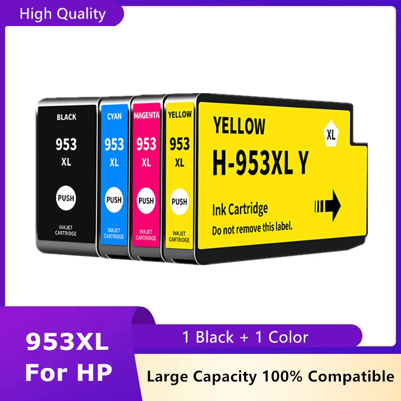 

953XL Ink Cartridges Replacement for HP953XL 953 XL Compatible with HP Officejet Pro 7720 7730 7740 8710 8715 8718 8720 Peinter
