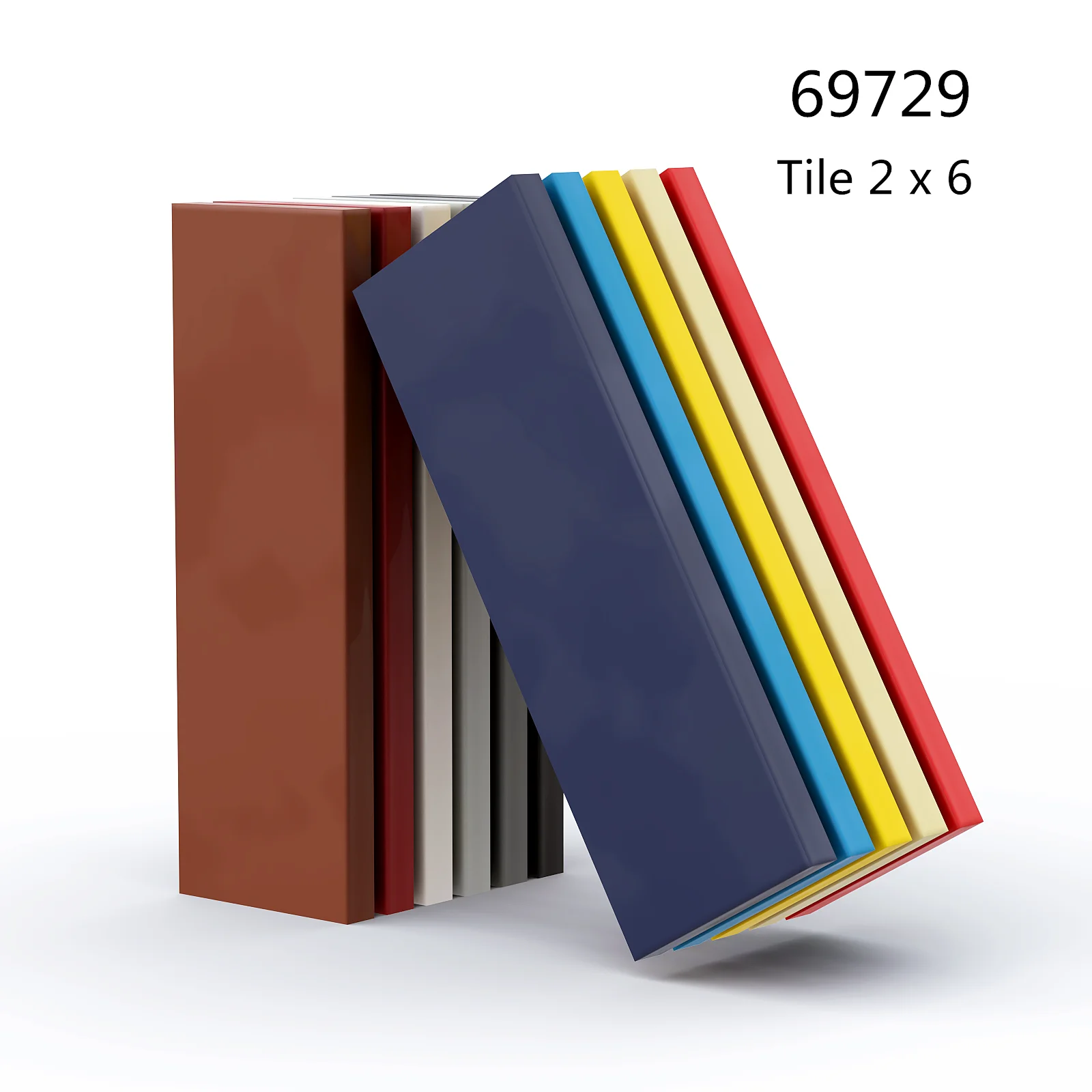 1 Pcs Building Blocks 69729 Tile 2X6 Brick Bulk Modular Gbc Toy Per High-Tech Moc Set