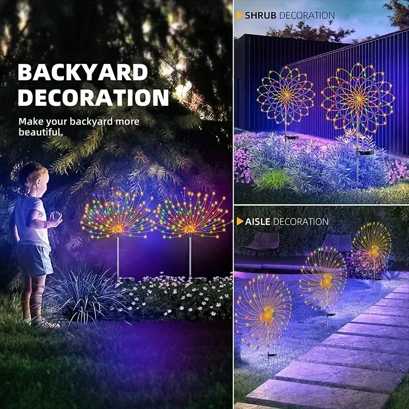 Solar Powered Firework String Lights