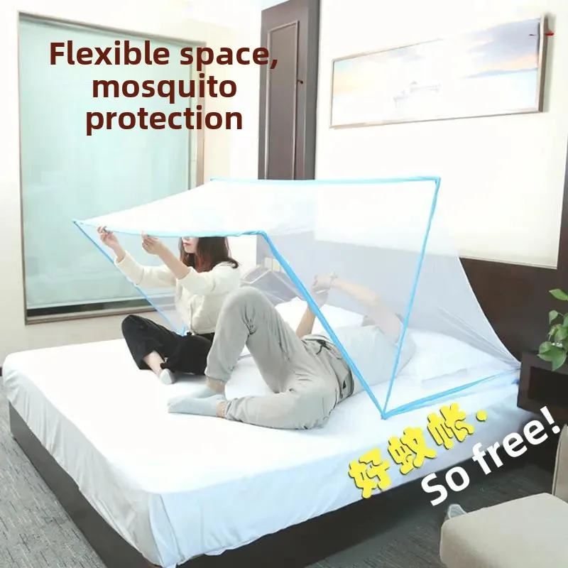 Convenient Foldable Mosquito Net Anti-Bug Protection for Adults And Students Single Double Universal Bedding Canopy by Baacho