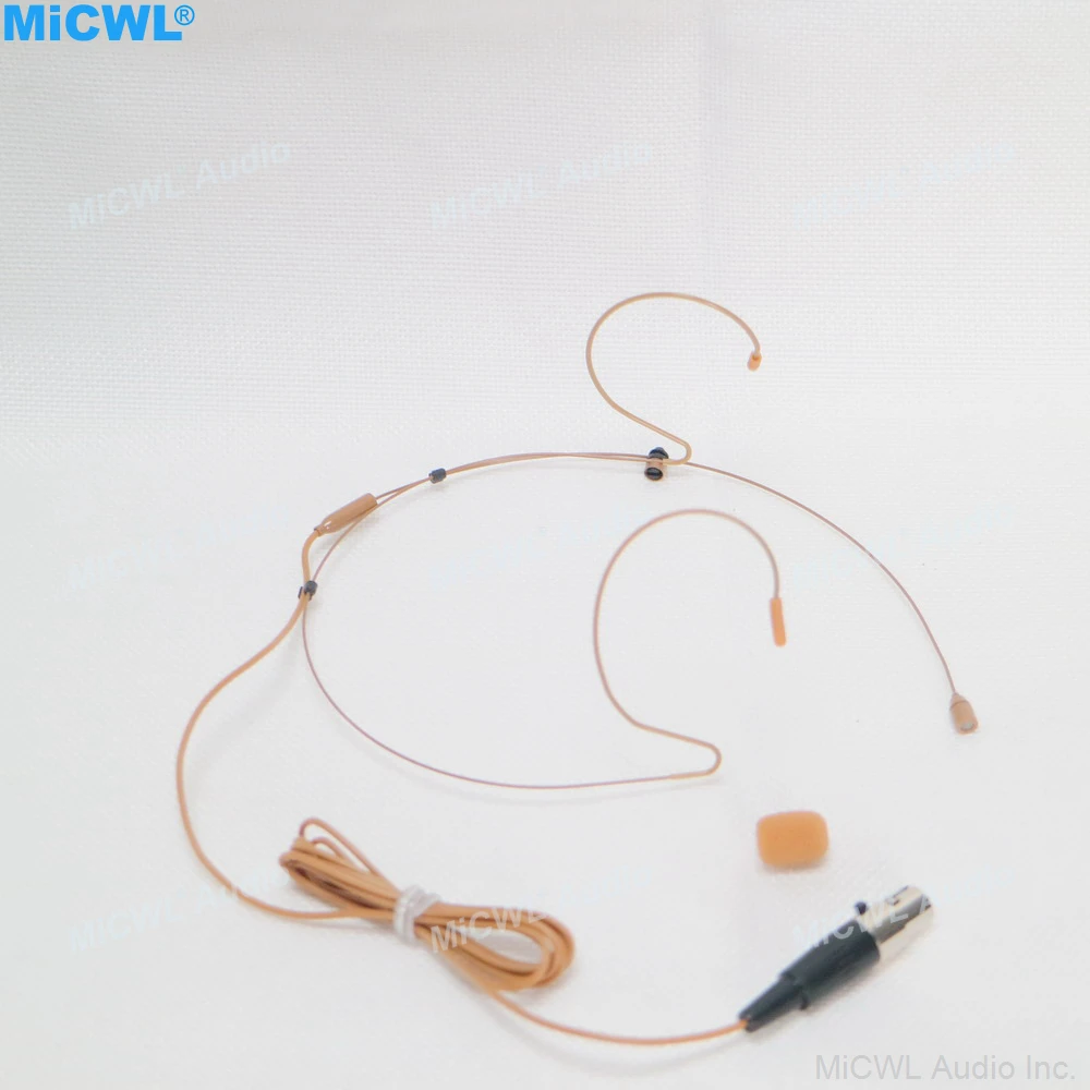 Fone de Ouvido Sistema sem Fio 4pin para Shure Marrom Microfone Mini Xlr Ad4q Ulxd4d Qlxd Ulxd Slxd Tan Cor Ta4f - Image 2