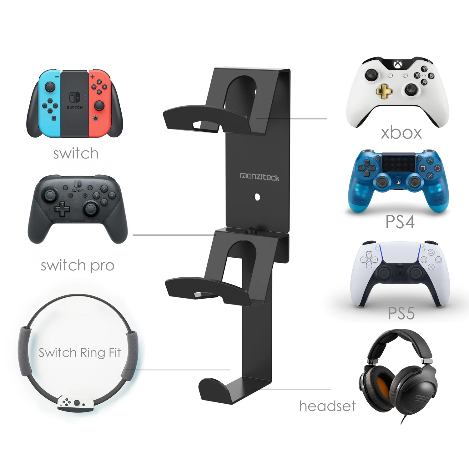 Controller Holder Ps5 Ring Fit Skull Phantom Stand Rack Controller - Main Image