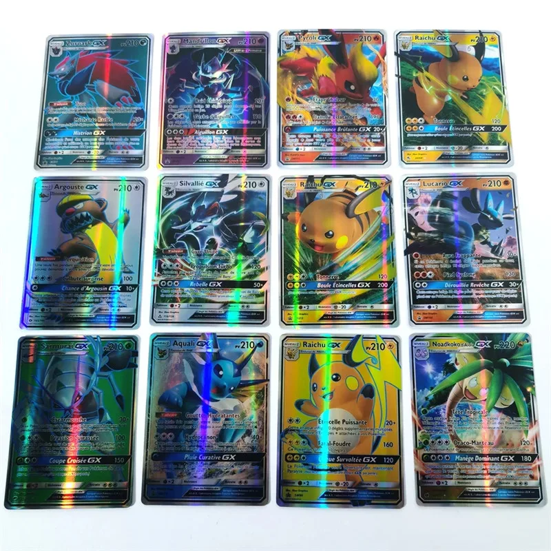 FV Lot de 100 Carte GX + 1 classeur Carte Pokemon. Ce Pack Pokemon  comprends 100 Cartes Francaise GX + 1 Album dracaufeu