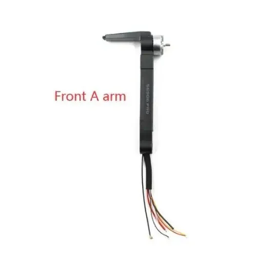Bras moteur SG906 Pro, pièce de rechange pour drone quadrirotor, vue latérale avec le moteur et l'hélice démontés.