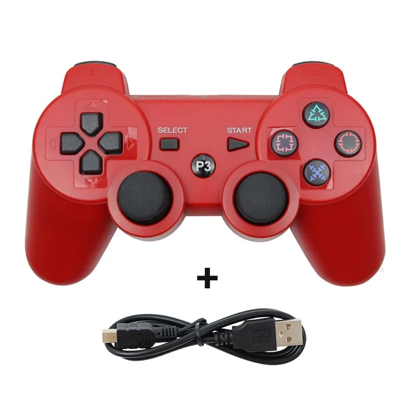 Support Bluetooth Wireless Gamepad For PS3 Console For USB PC For Sony Playstation 3 Controller Joystick Game Accessories 