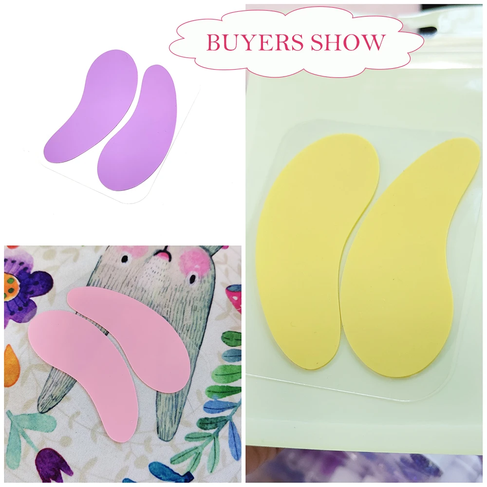 Reusable Silicone Eye Pads with box Stripe Lash Lift Eyelash Extension Hydrogel Patches Under Eye Gel Patch Makeup Tools 3 Pairs eyelash pads eyelash patches eye patches eyelash accessories eyelash extension supplies