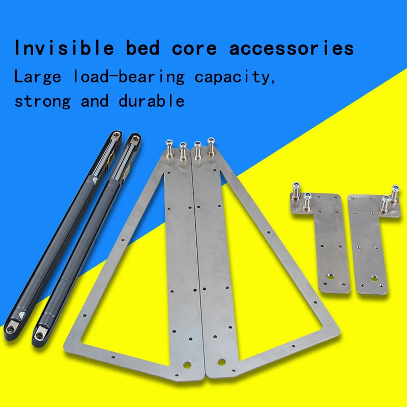 

DIY Invisible Bed Wall Bed Hardware Accessories Hydraulic Hinge Kit Custom Folding Wall Cabinet Hydraulic Lever For 0.9M-2M Bed