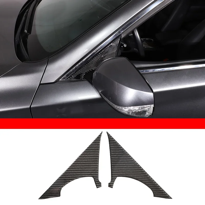 

For 2015-2022 Infiniti Q50L Soft Carbon Fiber Car Exterior Mirror Base Panel Sticker Car Exterior Accessories 2Pcs