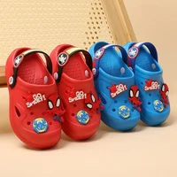 Disney Spider-Man Cave Shoes Kids Boys Girls Outdoor Beach Shoes Baby Anti Slip Cartoon Wrap-toe slippers