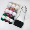 Metallic T-shirt yarn Metallic gloss cloth line DIY hand-woven wool ball 5