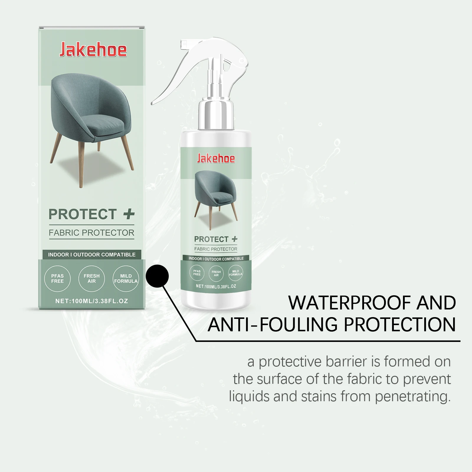 Fabric Protector Spray Waterproof & Stain-Resistant Long-Lasting Protection of Clothing and Sofa