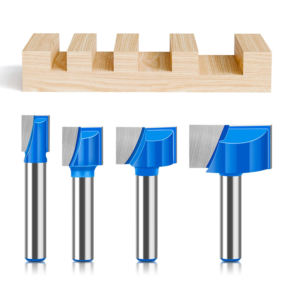 8mm Schaft 10-35mm Durchmesser Reinigung Unten Bit Gerade Router Bit Set Sauber Fräser Holzbearbeitung Power maschine Klar Bott – Detail 7