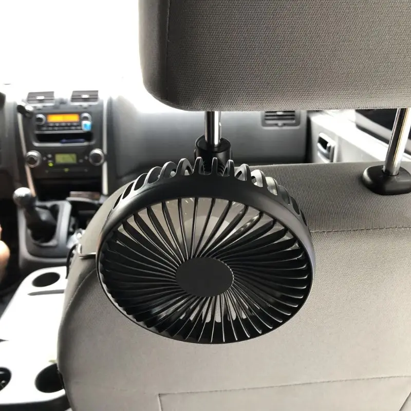 Description Picture 4 of itemUniversal 5 inch Car Fan for Seat Headrest Three Speed 5V USB Fan With Air Cooling Fan for Home Travel Car Truck