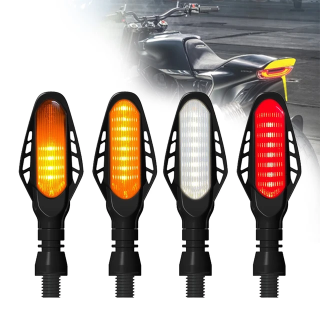 Neue Universal Motorrad Blinker Licht 12V LED Fließende Wasser Blinker  Biegsamen Motorrad Blinkende Lichter Signal Lampe IP68 Von 3,65 €