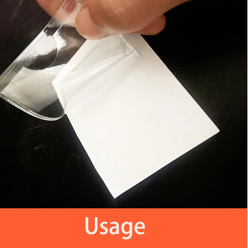 Transparent Windshield Parking Pass Holder with Adhesive Protective Film