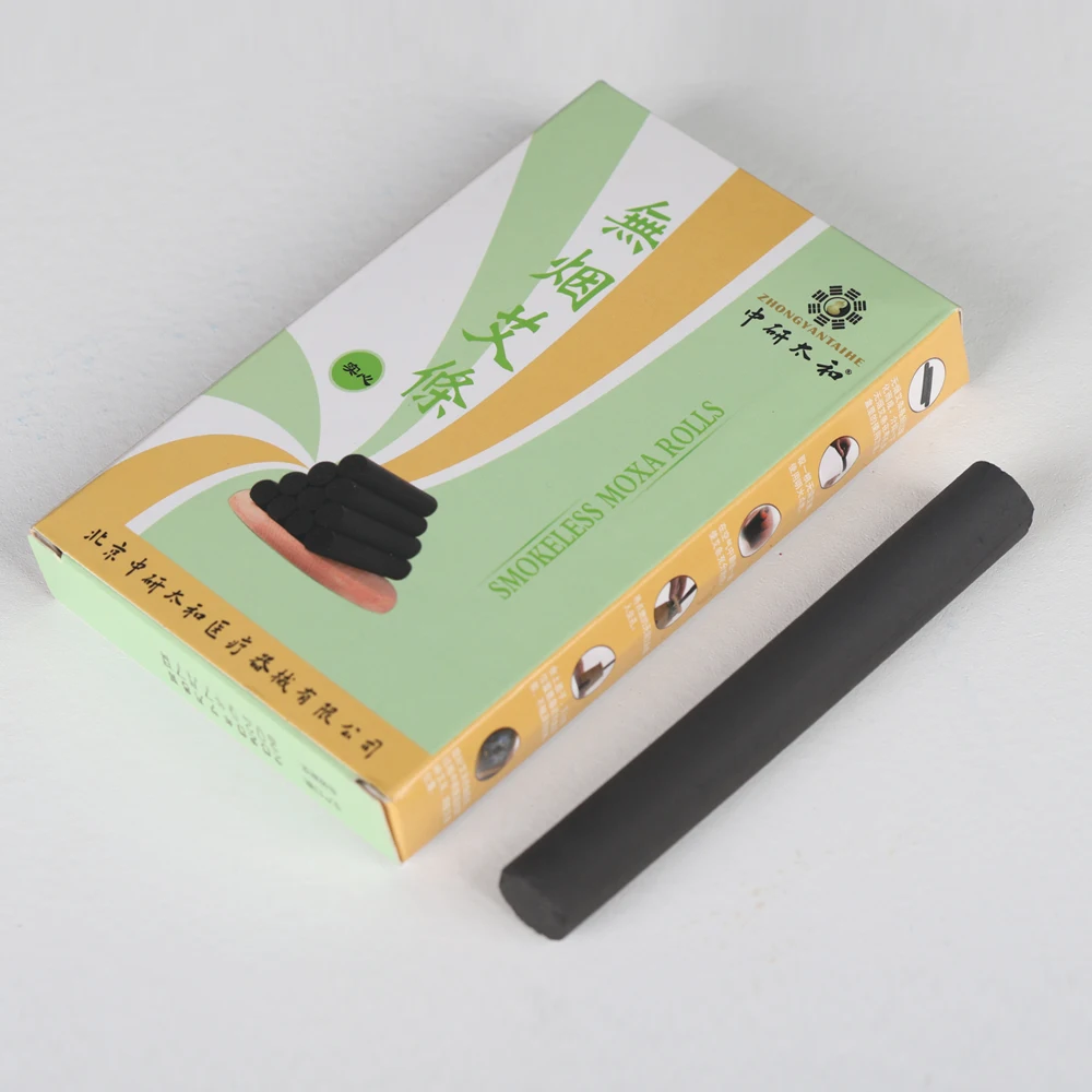 Zhongyan Taihe Solid Moxa Sticks Smoke-free Household Hollow Moxa Sticks Therapy