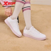 Chaussures de sport blanches Xtep pour femme, printemps 2026, polyvalentes, tendance, décontractées, à semelle épaisse, rehaussantes, pour couples, 874118319851 5