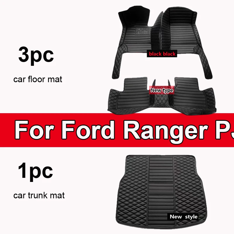 

Car Rear Trunk Floor Mat For Ford Ranger PJ International 2006~2008 Double Cabin Truck Accessorie Interior ECO Car Accessories